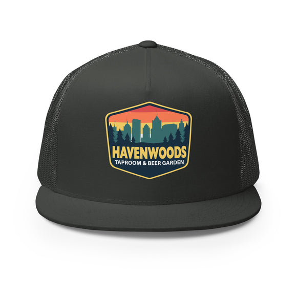 5-Panel Trucker Hat | Yellow Border