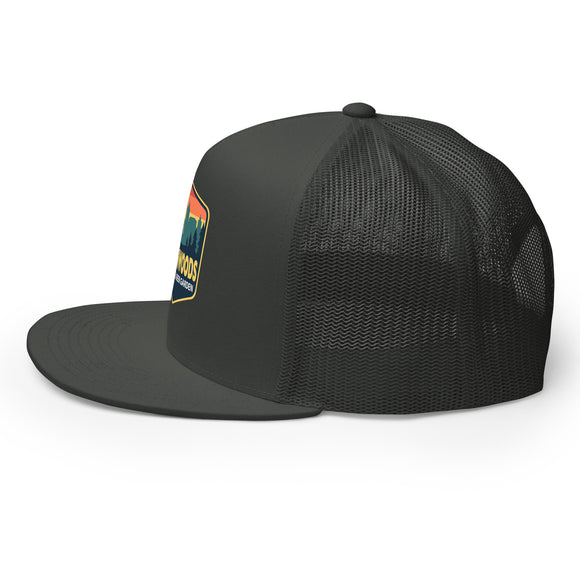5-Panel Trucker Hat | Yellow Border