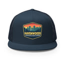 5-Panel Trucker Hat | Yellow Border-11