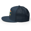 5-Panel Trucker Hat | Yellow Border-12