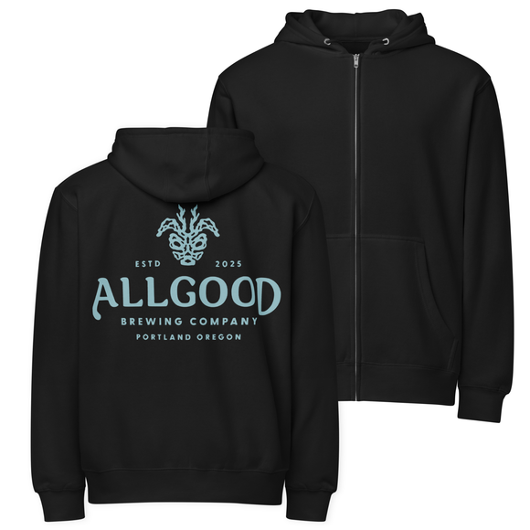 Unisex Premium Full Zip Hoodie | Classic Teal