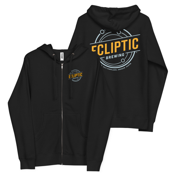 Unisex Cotton Zip Hoodie | Classic Badge