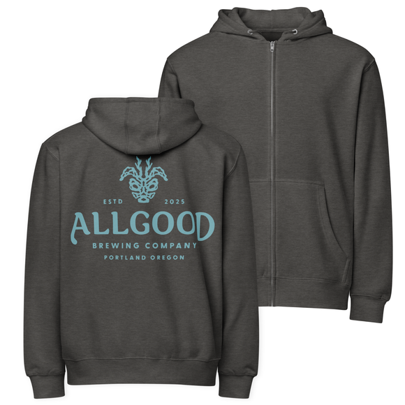 Unisex Premium Full Zip Hoodie | Classic Teal