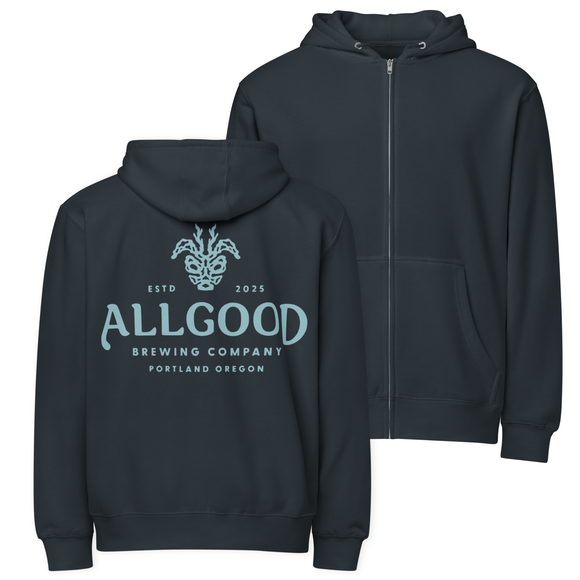 Unisex Premium Full Zip Hoodie | Classic Teal