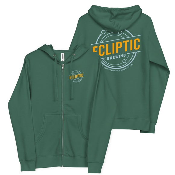Unisex Cotton Zip Hoodie | Classic Badge