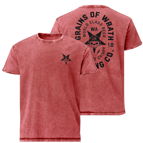 Unisex Stone-Washed Tee | GOW Badge