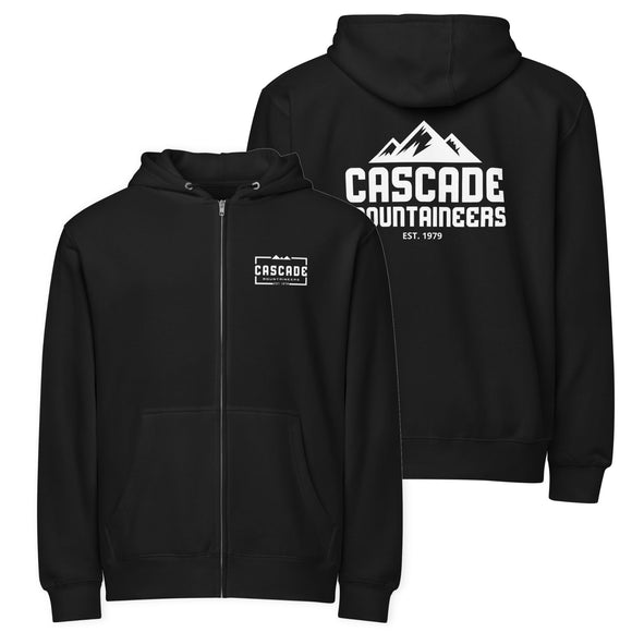 Unisex Premium Full Zip Hoodie | White Cascade