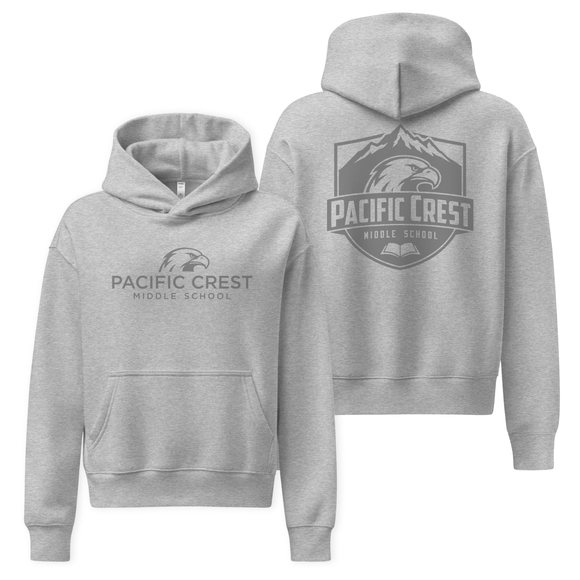 Women's Relaxed Hoodie | Gray Badge