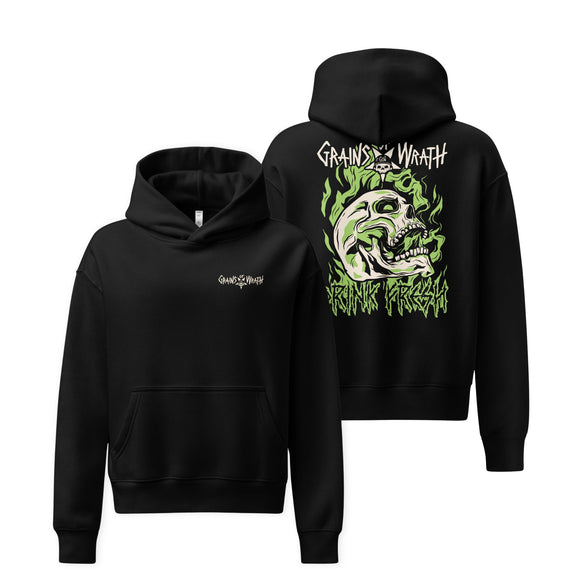 Women's Relaxed Hoodie | Drink Fresh Skull