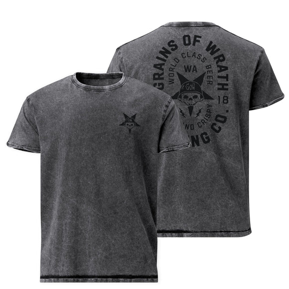Unisex Stone-Washed Tee | GOW Badge