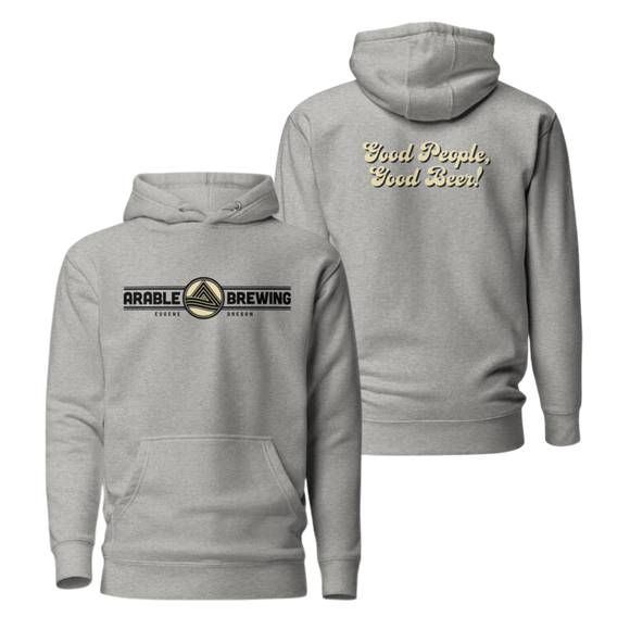 Carbon Grey Hoodies | Good People Good Beer | Bout It Merch