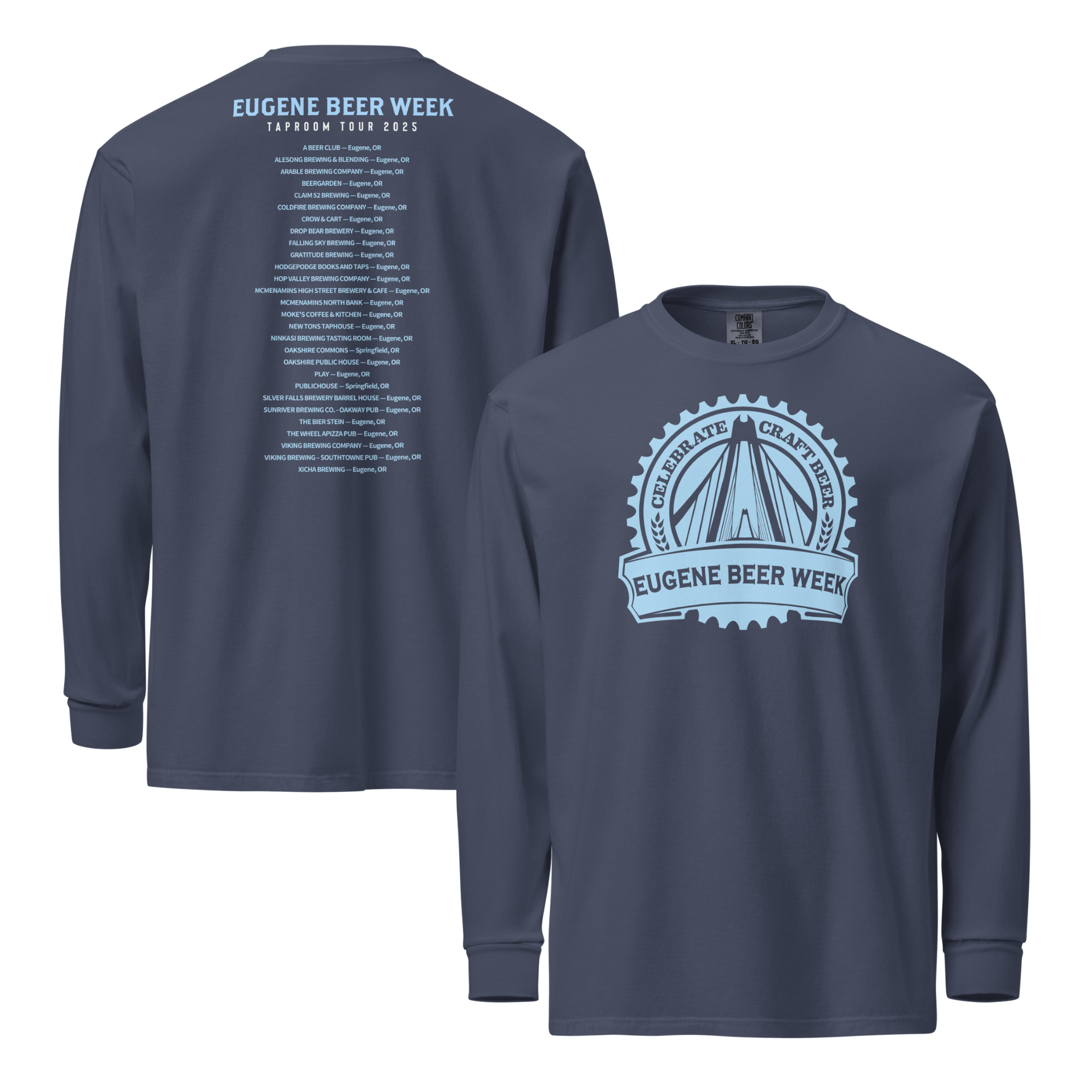 Comfort Colors Long Sleeve | Brewery Tour Light Blue