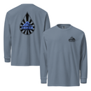 Comfort Colors Long Sleeve | Navy & Drop Blue Back-1