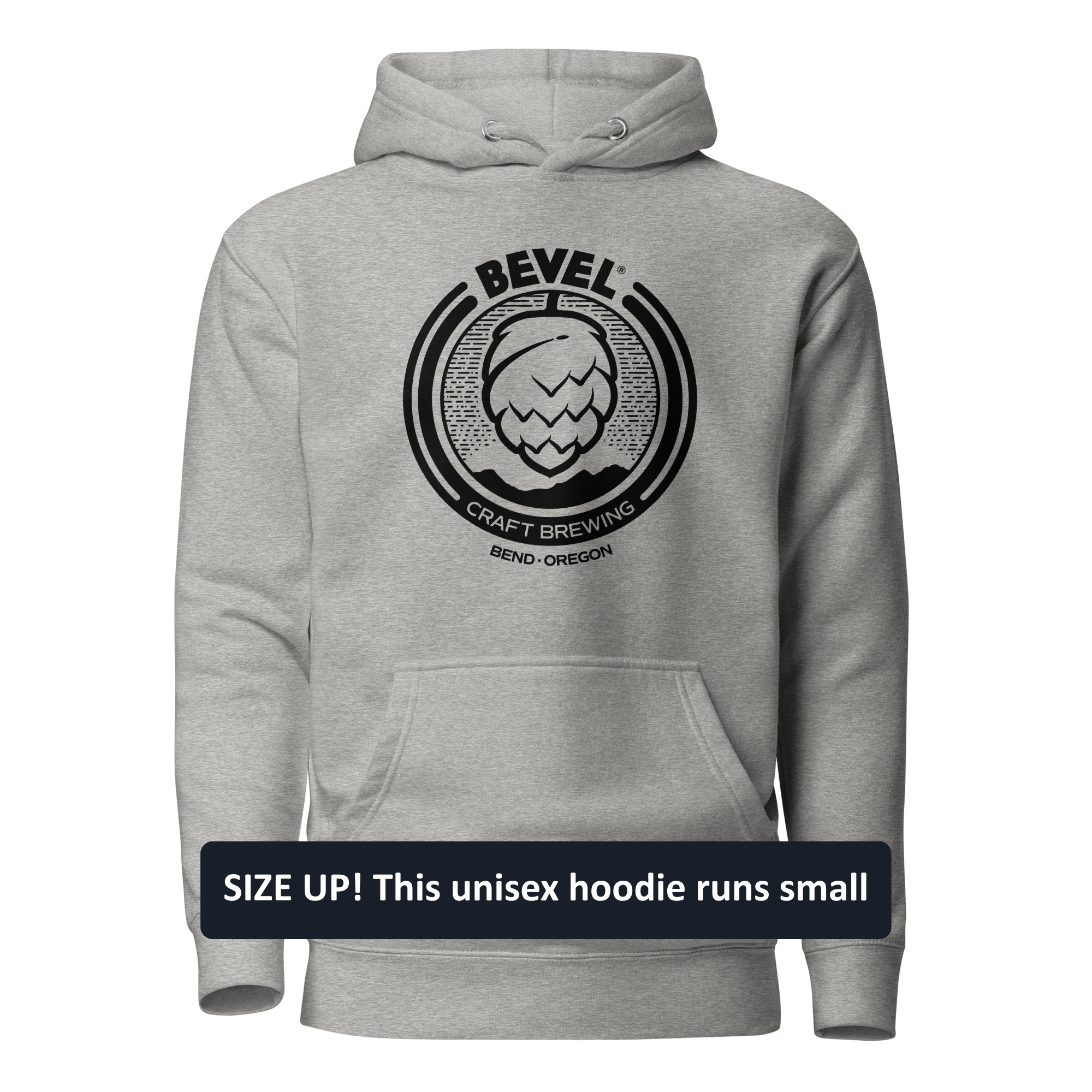 Premium Cotton Hoodie | Black Round Logo - 0