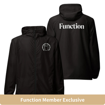 Unisex Lightweight Zip Up Windbreaker | White Lettering