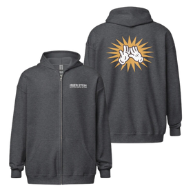 Zip Hoodie | Embroidered Front | High Five