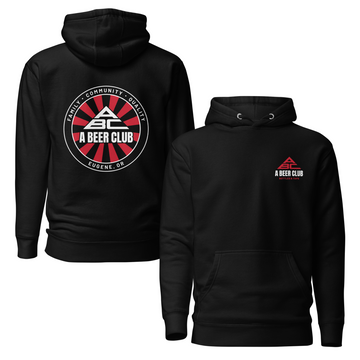 Premium Cotton Hoodie | Red & White Sunburst
