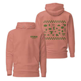 100 Cotton Fleece Hoodie | Dusty Rose Hoodie | Bout It Merch