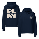 Women’s Organic Mid-weight Hoodie | Faded White Badge & Square-1