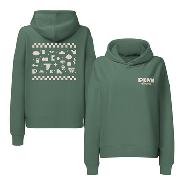 Women's Organic Hoodie | Faded White Wall