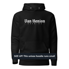 Premium Cotton Hoodie | White Lettering Initial Back - 0