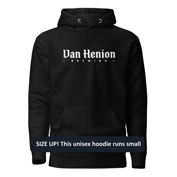 Premium Cotton Hoodie | White Lettering Initial Back