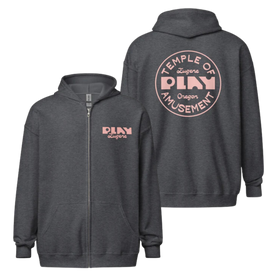 Grey Zip up Hoodie | Heavy Blend Hoodie | Bout It Merch