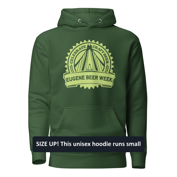 Premium Cotton Hoodie | Brewery Tour Light Green
