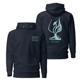 Premium Cotton Hoodie | Baby Blue Phoenix