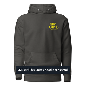 Premium Cotton Hoodie | Yellow Horizontal Logo & Laser Eyes - 0