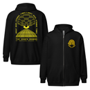 Zip Hoodie | Yellow Logo A & Laser Eyes-1