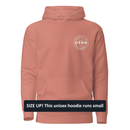 Premium Cotton Hoodie | Faded White Badge | Square-2