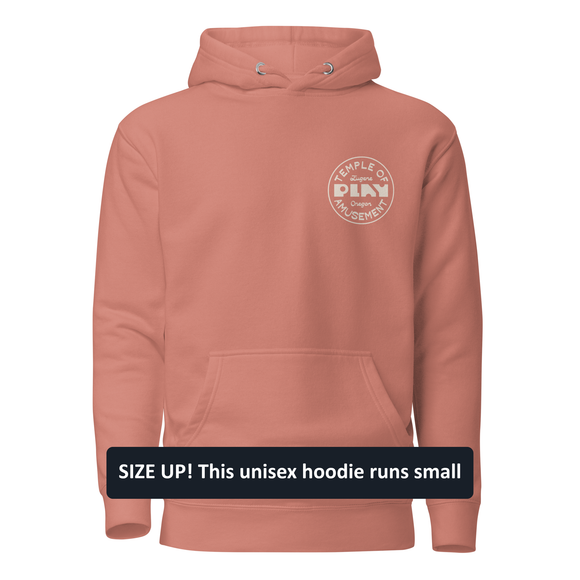 Premium Cotton Hoodie | Faded White Badge | Square