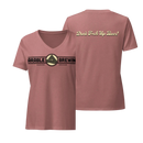 Women’s Relaxed V-Neck T-shirt | Horizontal "DFUB!"-1