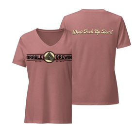 Women’s Relaxed V-Neck T-shirt | Horizontal "DFUB!"