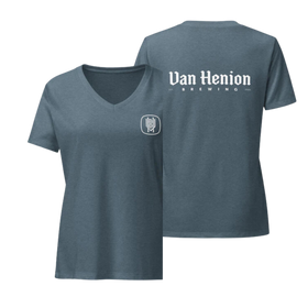 Women's V-Neck T Shirt | White Back Logo | Bout It Merch