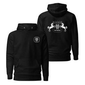 Premium Cotton Hoodie | Black Unicorns