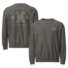Garment-Dyed Crewneck | Gold & White