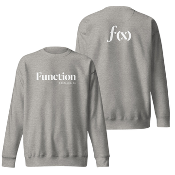Cotton Crewneck | White Logo