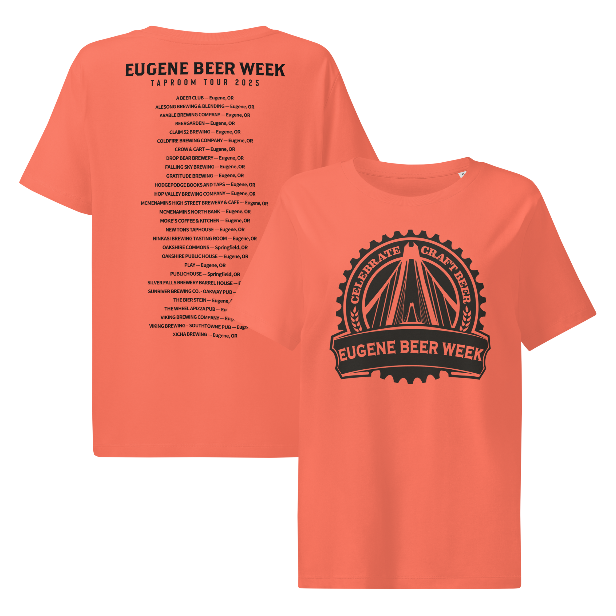 Women's Organic Cotton T-shirt | EBW Tour - Black