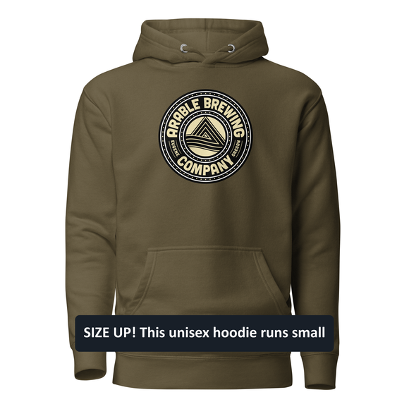 Premium Cotton Hoodie | Round "Good People Good Beer"