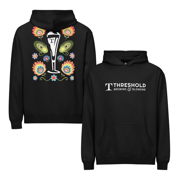 Men's Relaxed Hoodie | Flower Back