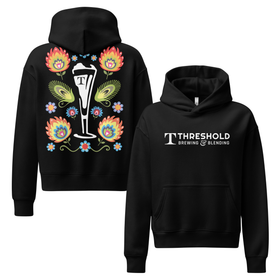 Women's Relaxed Hoodie | Flowers Back
