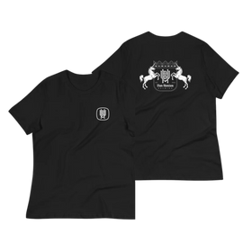 Women's Relaxed Tee | Black Unicorns Design | Bout It Merch