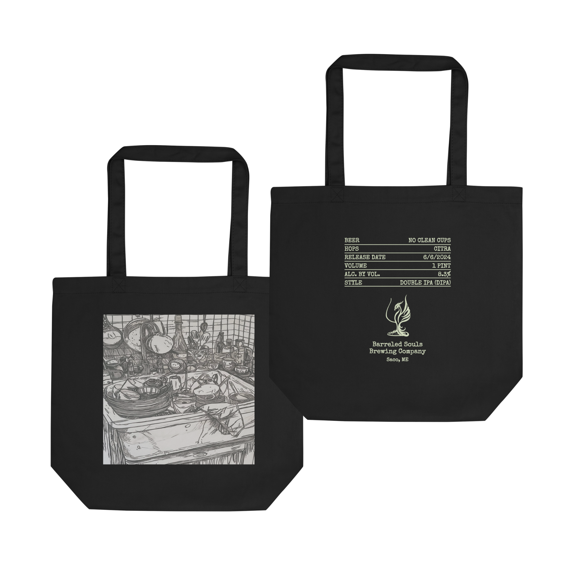 Eco-Friendly Tote Bag | No Clean Cups