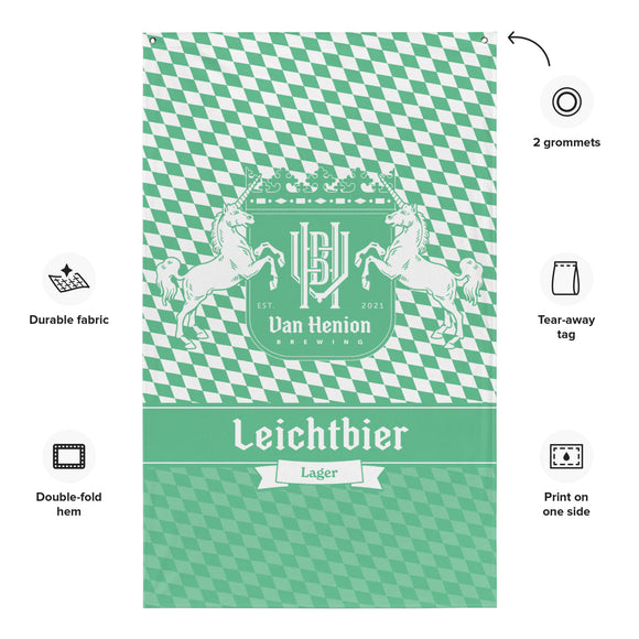 Van Henion Brewing Flag | Large Leichtbier Flag | Bout It Merch