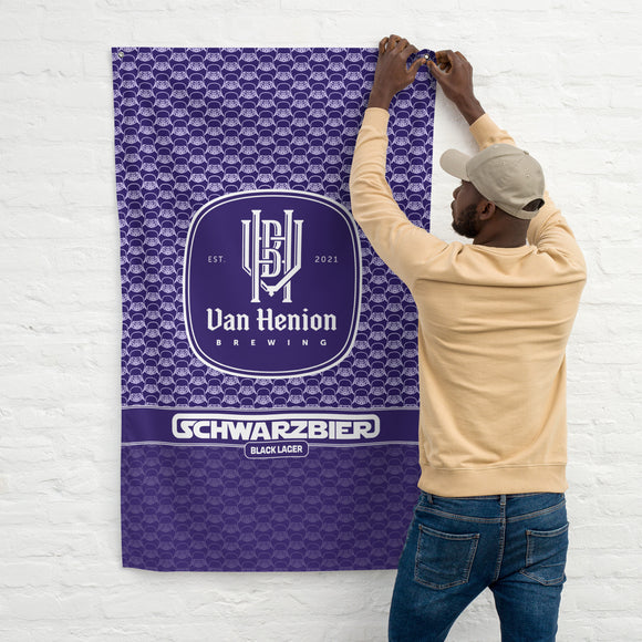 Van Henion Brewing Flag Purple | Schwarzbier Flag | Bout It Merch