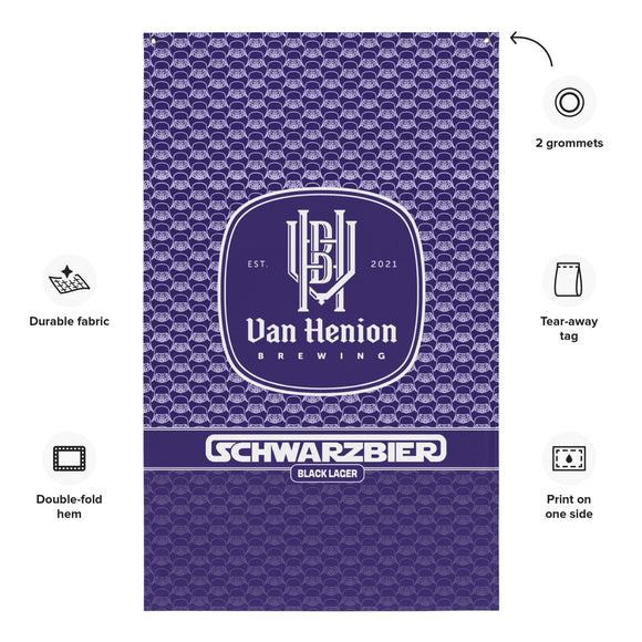Van Henion Brewing Flag Purple | Schwarzbier Flag | Bout It Merch