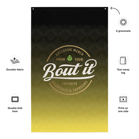 Bout It Merch Flag | Large Format Flag | Bout It Merch