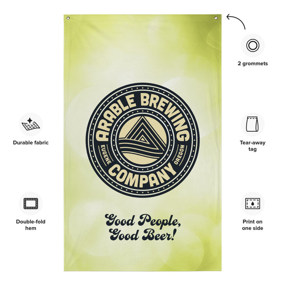 Arable Brewing Company Flag | Good People Good Beer | Bout It Merch